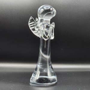Vintage Art Glass Angel Figure Handcrafted Signed Lyn78 Holiday‎ Decor